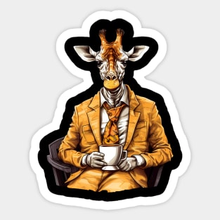 Java Giraffe Sticker